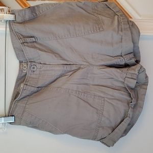 Loft size 10 Cargo shorts gray